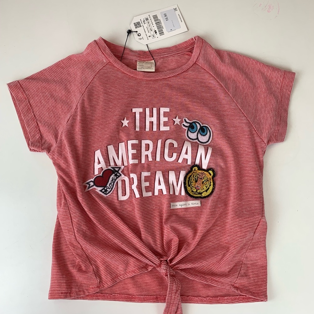 Zara bundle girls T-shirts with appliqué Size 9-10 - Picture 4 of 6